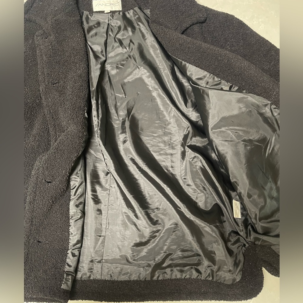 EUC Sandro Teddy Plush Jacket - Picture 6 of 7